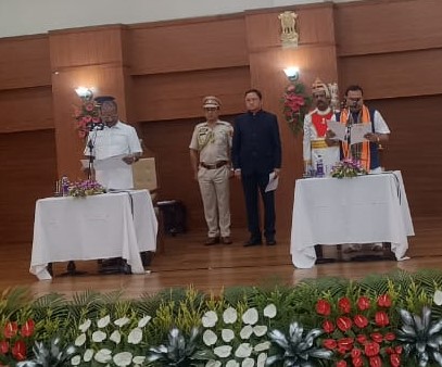 মন্ত্রী সভার সদস্য হিসাবে শপথ নিলেন বিধায়ক কিশোর বর্মণ